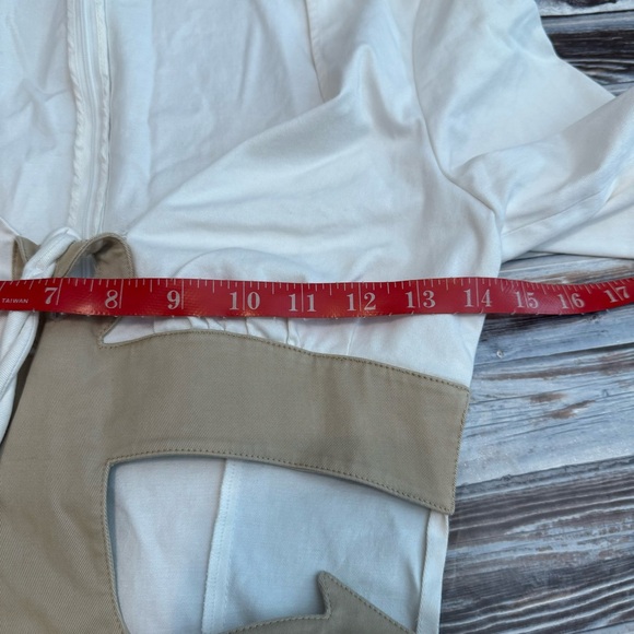 Rosie Assoulin Anchor Aweigh Cutout Short Sleeve Rope Halter Mini Dress White 0 - Picture 10 of 12